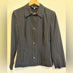 D&G Dolce & Gabbana Black Pinstripe Blazer